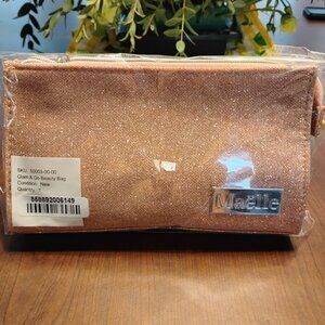 Maelle Glittery Pink Glam & Go Beauty Bag - Brand New!